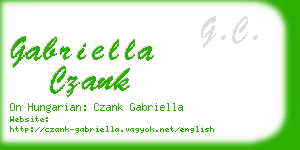 gabriella czank business card